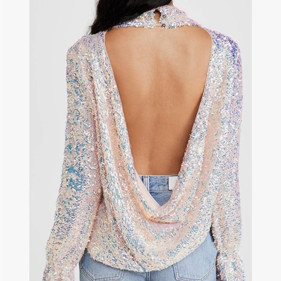 NWT FREE PEOPLE MOONSTRUCK TOP SMALL - Picture 2 of 7